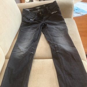 Good fellow black slim jeans men